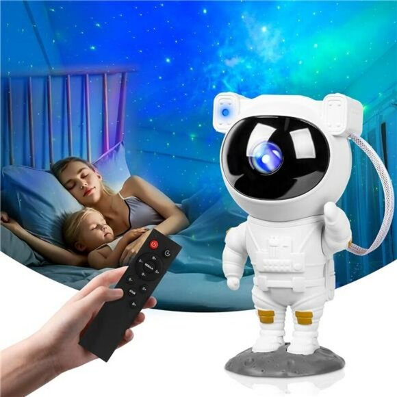 Star Projector Galaxy Night Light Astronaut Galaxy Projector with Timer and Rem - Picture 2 of 7